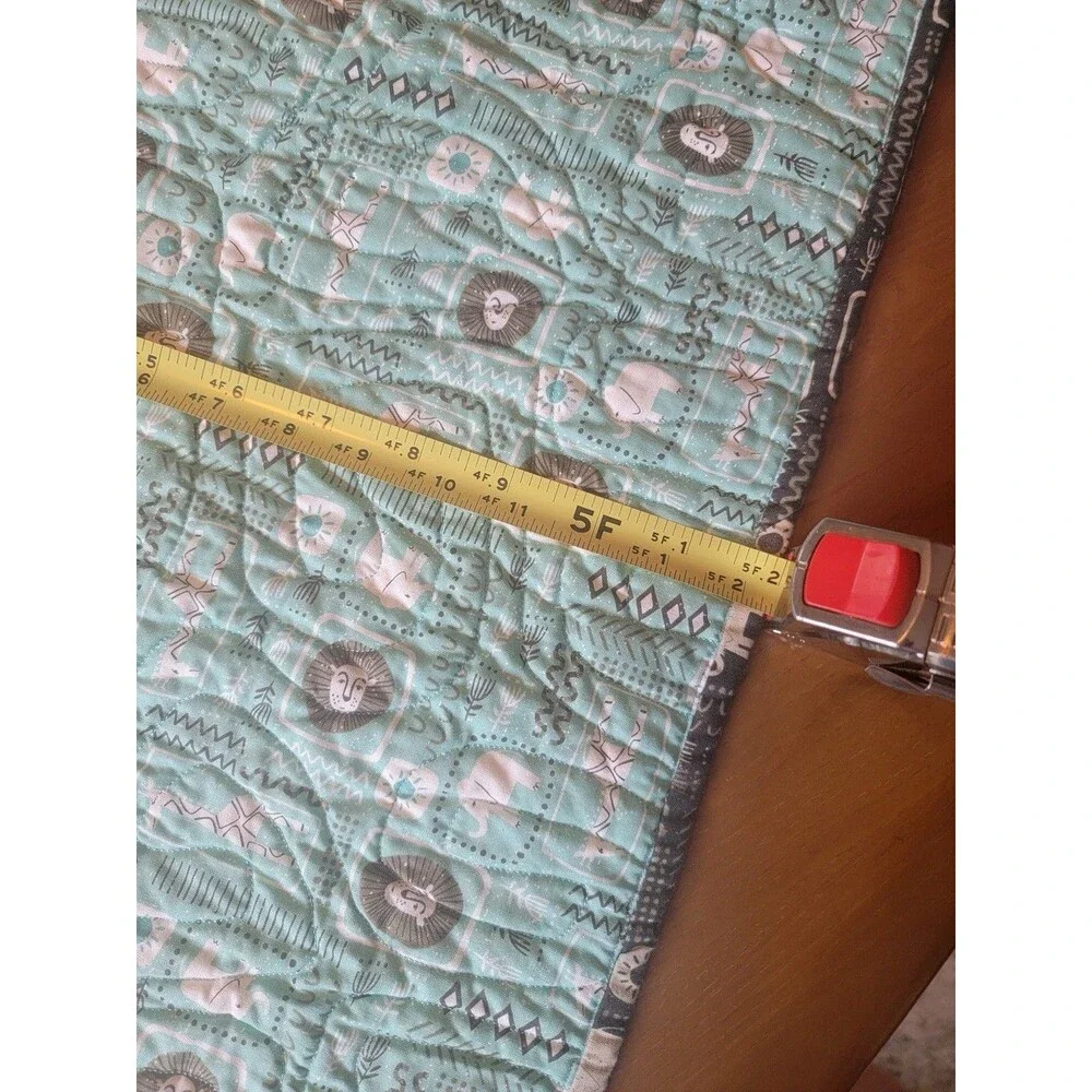Handmade Quilt Quilted Safari Theme Multicolor Unisex Bedding